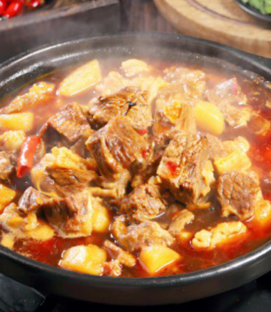 红焖羊肉锅(含配菜)