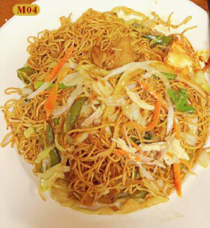 鸡肉炒面  (手工拉面/鸡蛋面)