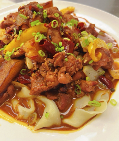 新疆大盘鸡+面